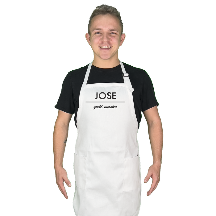 Personalized Chef Name Embroidered Apron, customized chef apron, head chef adult apron, Fathers day gift, Gifts for Dad, Dad apron, Men's apron, Mothers day gift, Head chef apron