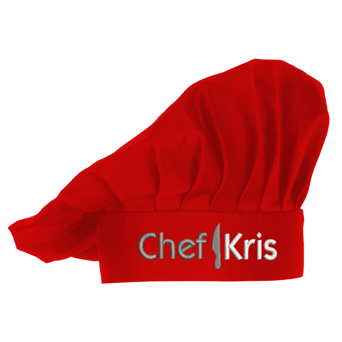 Embroidered Chef Hat with Custom Name a Great Gift Adult Premium Quality