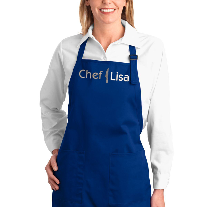 Embroidered Chef Apron with Custom Name a Great Gift Adult Premium Quality