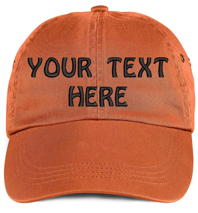 Soft Baseball Cap Custom Personalized Text Cotton Dad Hats for Men & Women. Embroidered Your Text